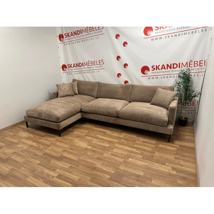 Sofa LEKEN (Kampinė)(Ruda)(Ekspozicija)